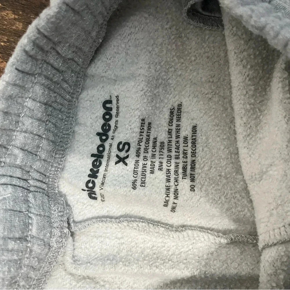 Nickelodeon RUGRATS Womens Size XS Wide Leg Joggers Sweatpants Gray - Picture 2 of 3